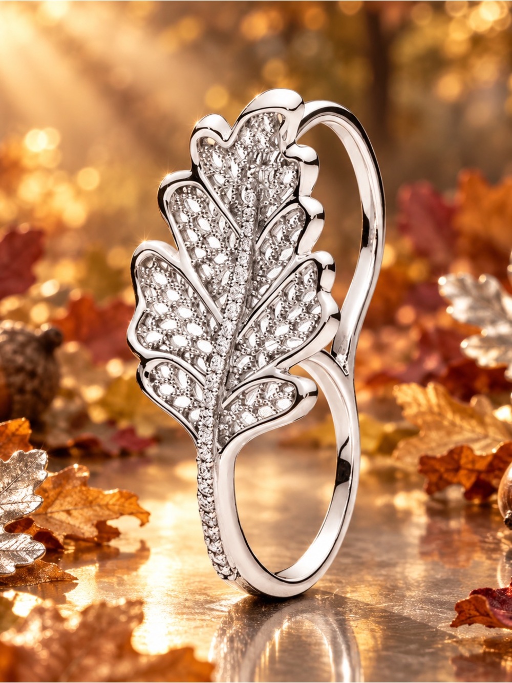 OAK Leaf Double Ring - Various sizes
